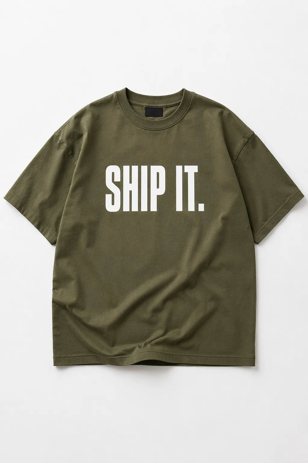 SHIP IT. Olive tee