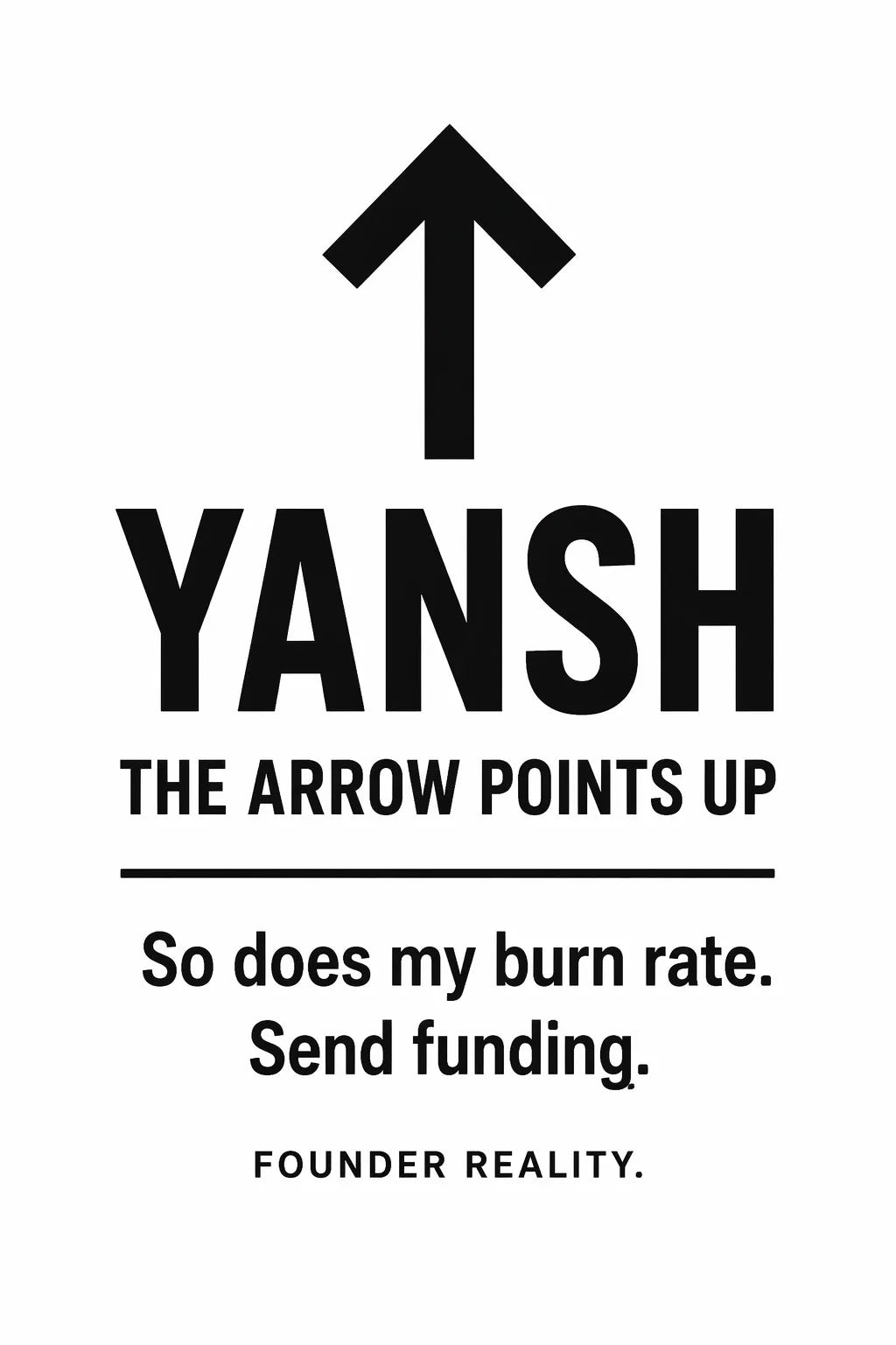 ARROW POINTS UP BURN RATE artwork