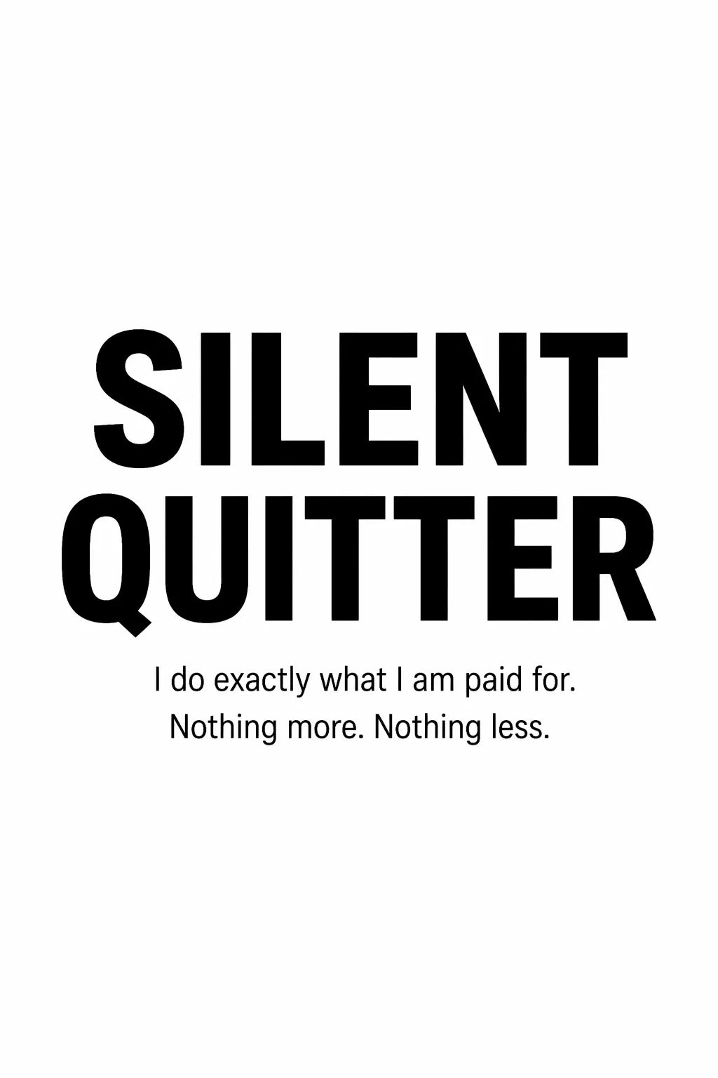 SILENT QUITTER artwork